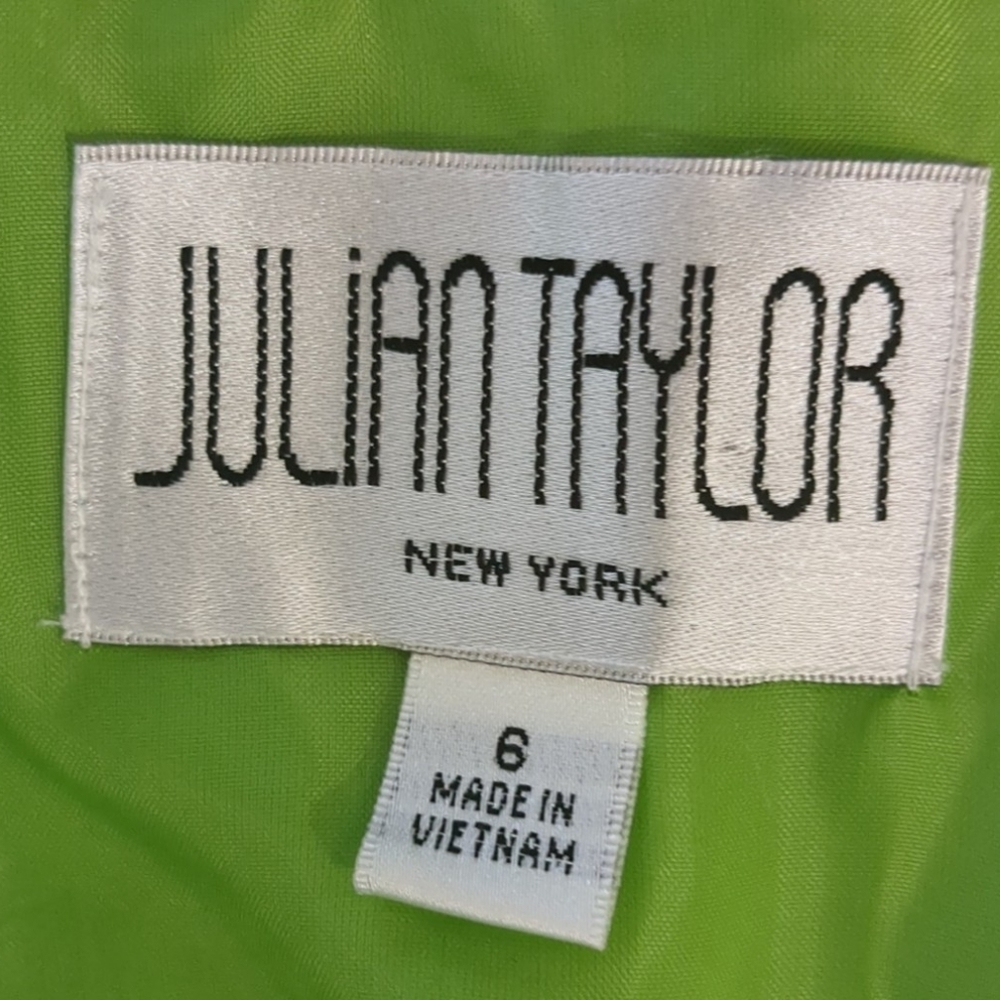 Julian Taylor Green Dress Size 6